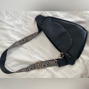 Pleather Black Crossbody
